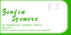 zsofia szemere business card