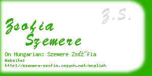 zsofia szemere business card